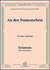 An den Sonnenschein,for Flute and Piano P.O.D cover